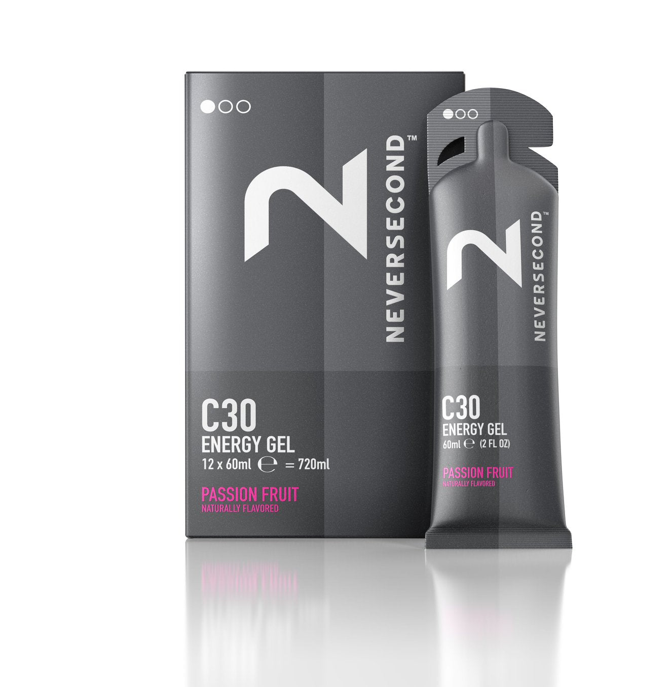 NEVERSECOND C30 ENERGIEGEL berry (box 12 stuks )
