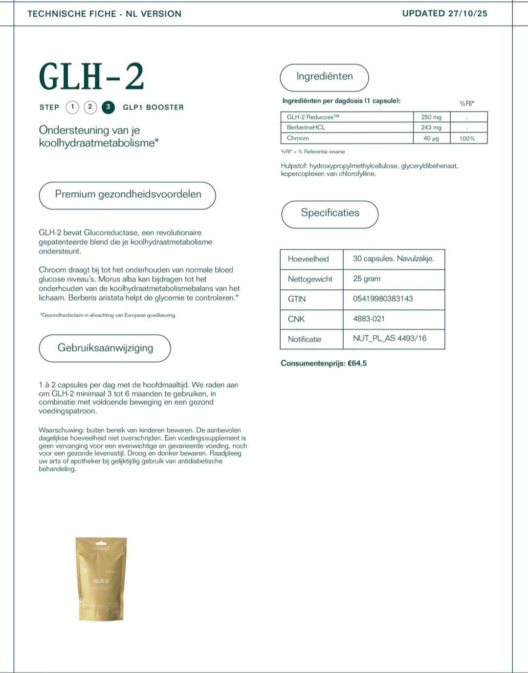 GLH-2 capsules (30stuks)